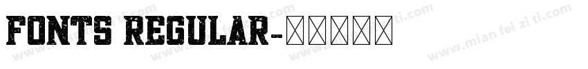 fonts Regular字体转换